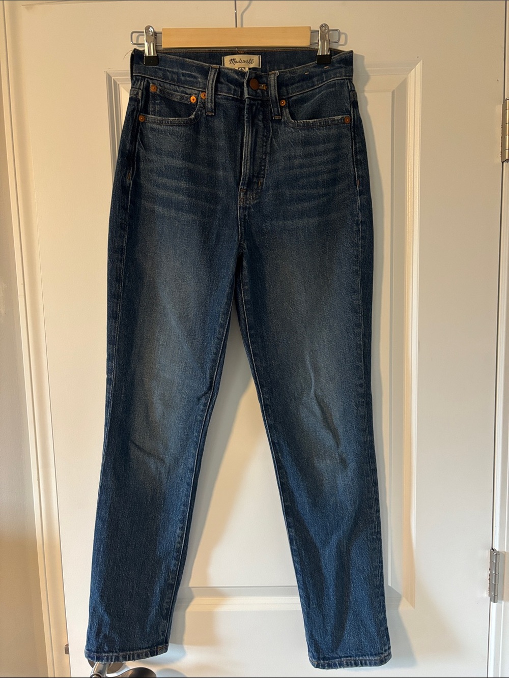 Madewell ‘Perfect Vintage’ Straight Leg Jeans in Deep Indigo